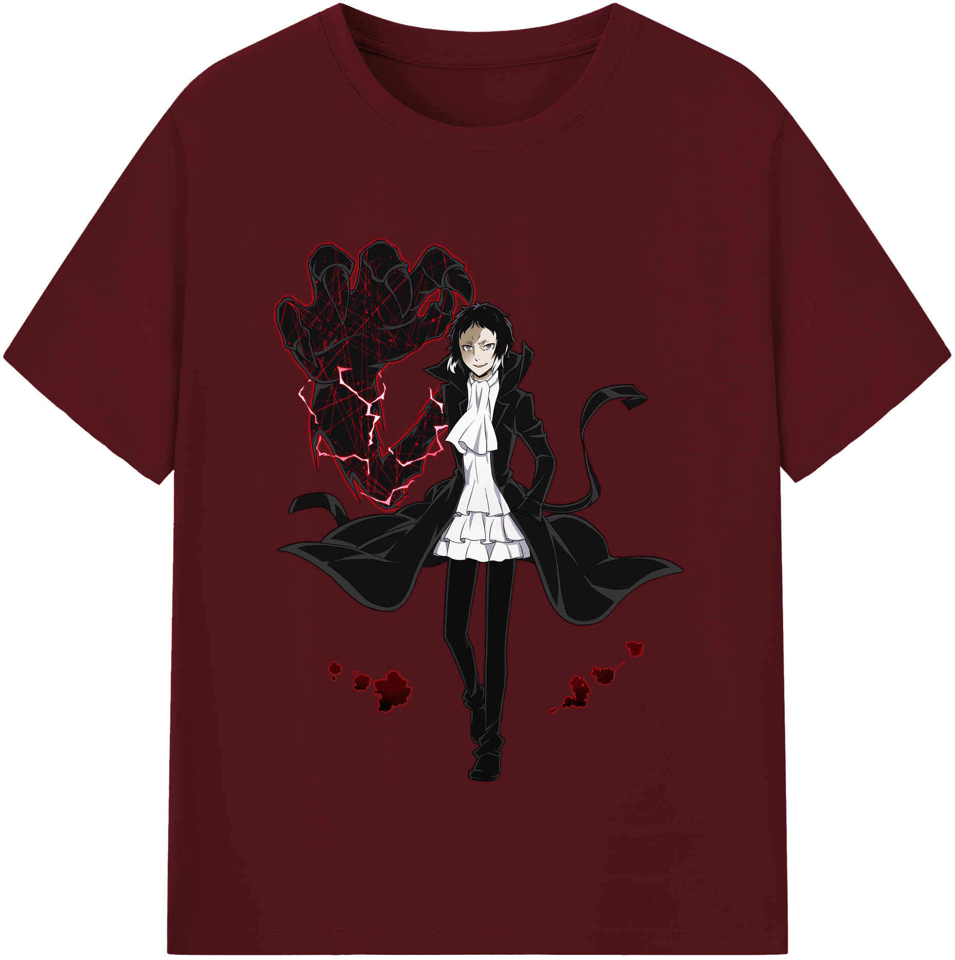 （画像用） 文豪ストレイドッグス Bungo Stray Dogs 綿100％半袖Tシャツ（フロントプリント）
